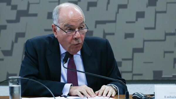Ministro das Relações Exteriores, Mauro Vieira, durante audiência pública na Comissão de Relações Exteriores do Senado. Brasília, 14 de março de 2024 - Sputnik Brasil