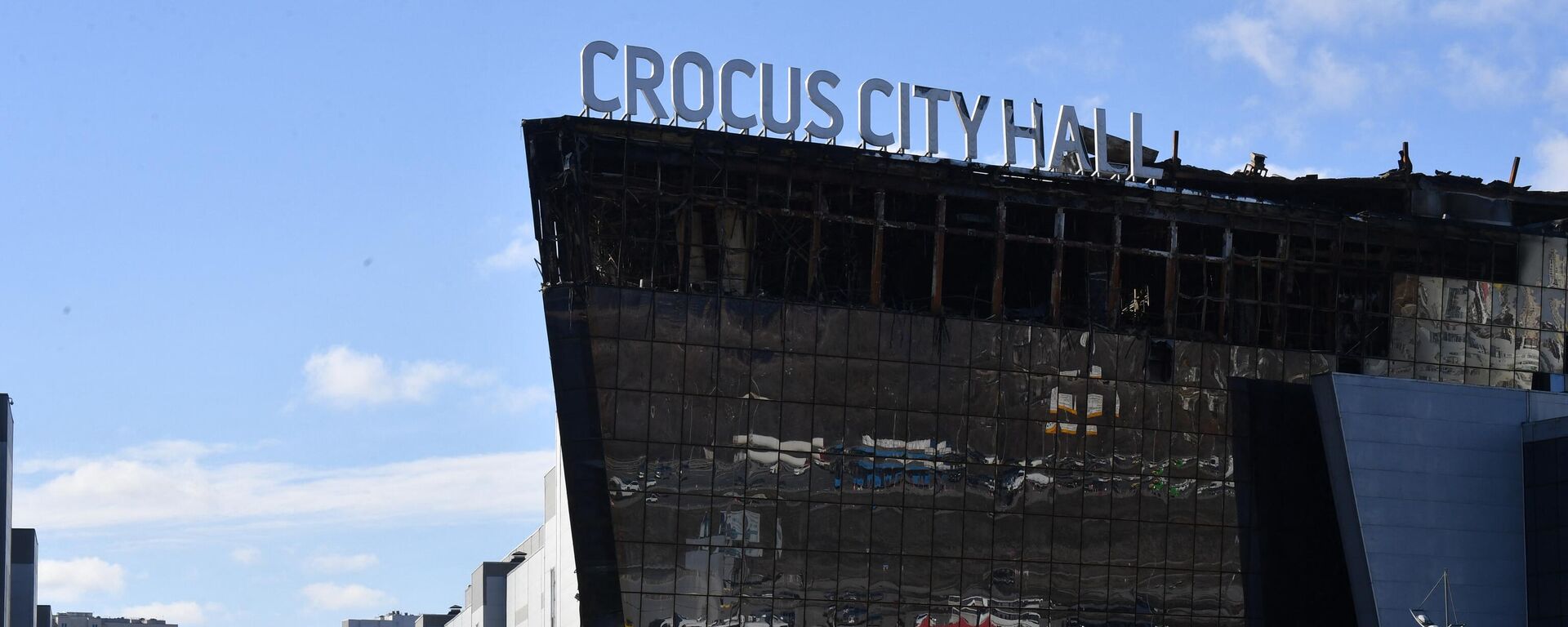 Crocus City Hall incendiado em Krasnogorsk, nos arredores de Moscou, em 25 de março de 2024 - Sputnik Brasil, 1920, 18.04.2024