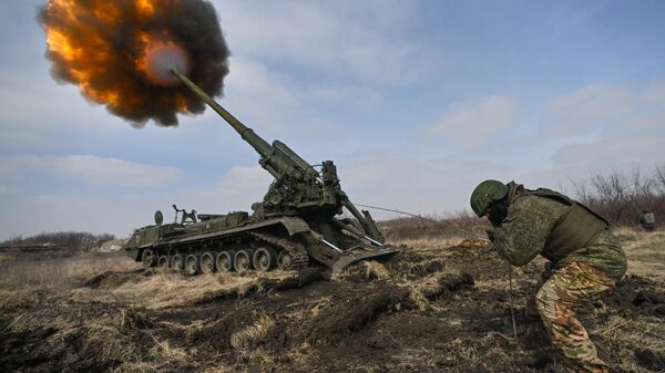 Tropas ucranianas bombardearam a região de Gorlovka com artilharia da OTAN