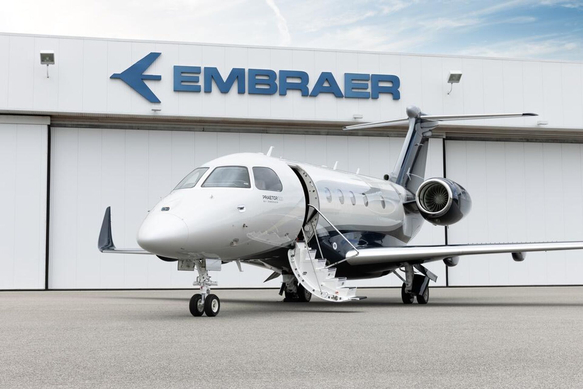 Jato Executive Jets Praetor 500, da Embraer, foto de arquivo