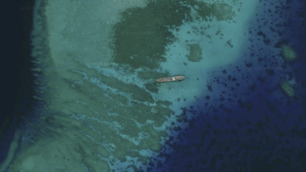O navio de transporte filipino RMS Sierra Madre encalhou deliberadamente no Second Thomas Shoal, no mar do Sul da China - Sputnik Brasil
