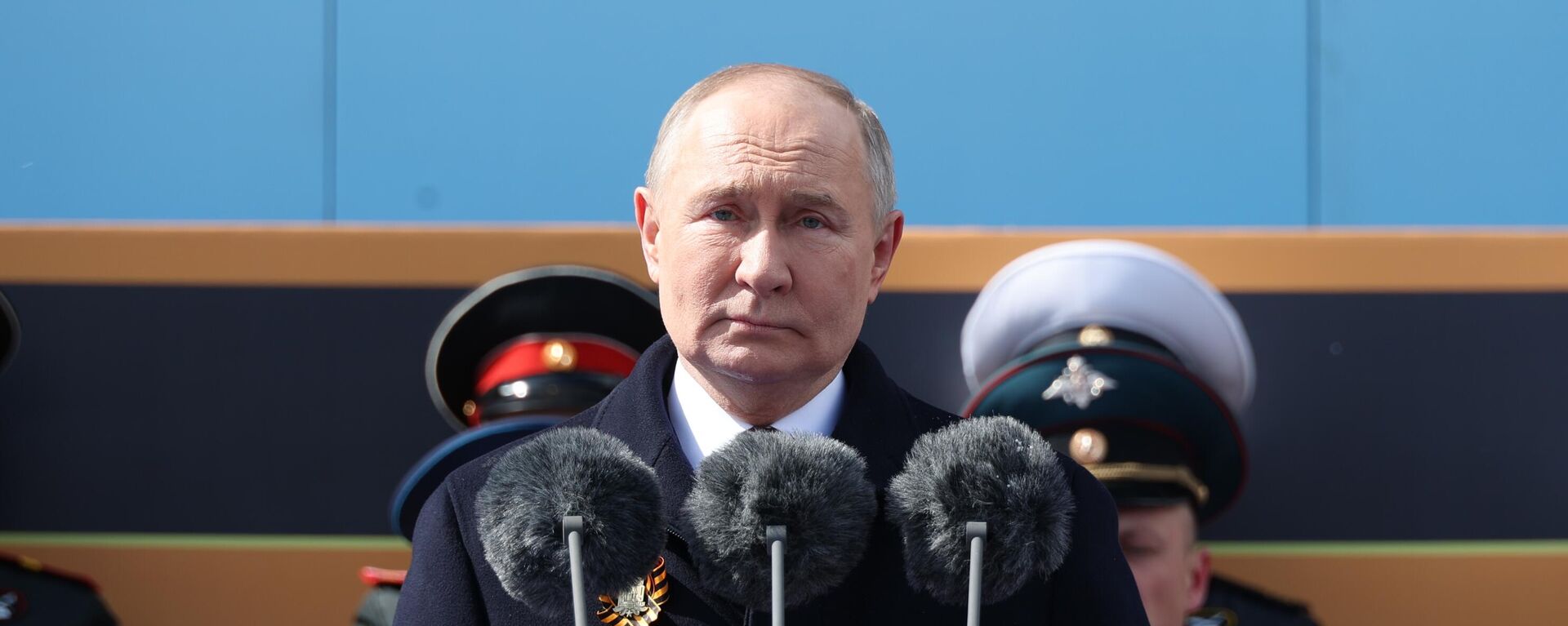 Presidente da Rússia, Vladimir Putin, discursa durante a Parada da Vitória no 79º aniversário da Vitória na Praça Vermelha em Moscou, 9 de maio de 2024 - Sputnik Brasil, 1920, 09.05.2024