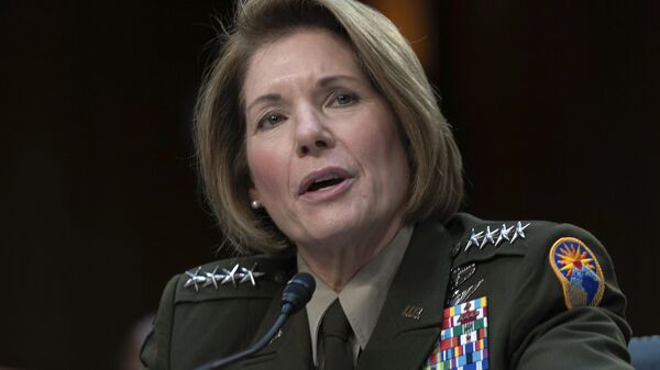 General Laura Richardson, comandante do Exército e Comando Sul dos Estados Unidos, depõe na audiência do Comitê de Serviços Armados do Senado dos EUA, em Washington, EUA, 14 de março de 2024 - Sputnik Brasil