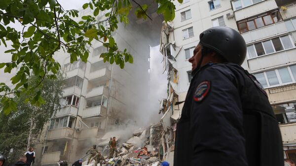Prédio residencial desabou em Belgorod, na Rússia, após bombardeio ucraniano - Sputnik Brasil
