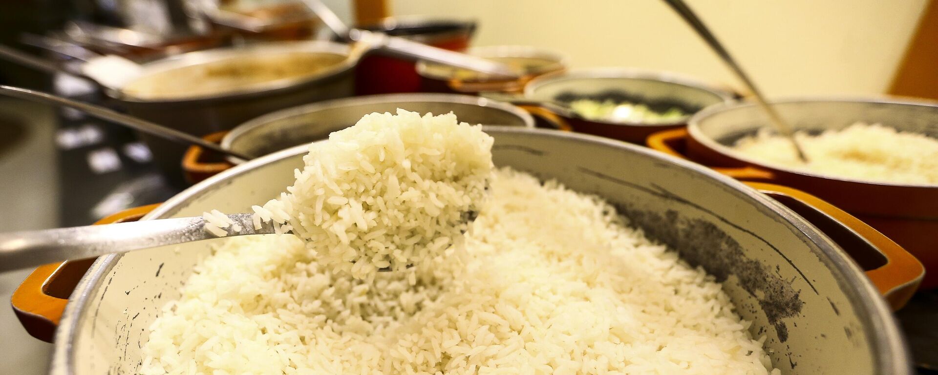 Um dos principais alimentos na mesa da população brasileira, o arroz é servido em restaurante popular. Brasília, 17 de setembro de 2020 - Sputnik Brasil, 1920, 21.05.2024