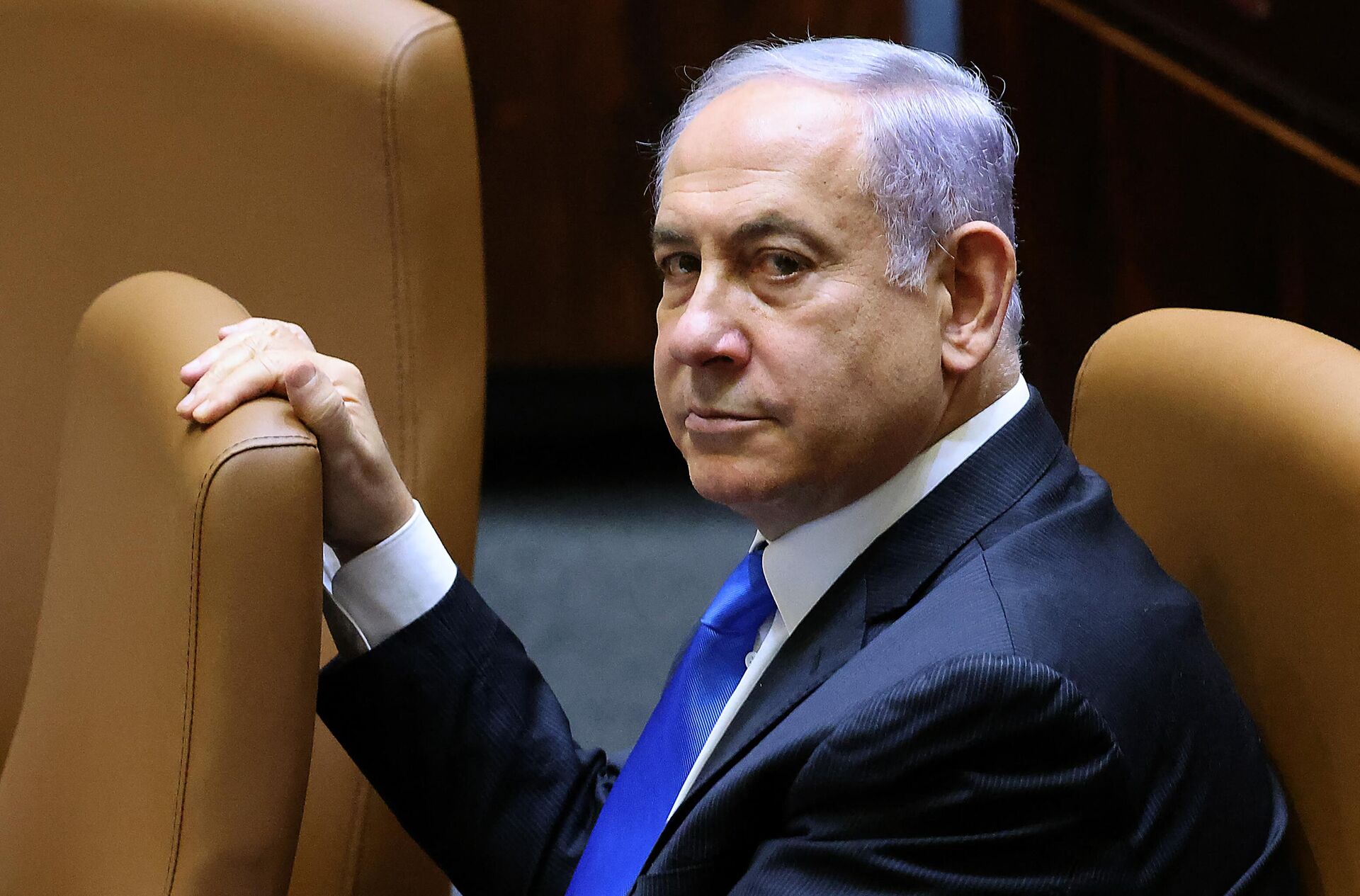 Primeiro-ministro de Israel, Benjamin Netanyahu, participa de uma sessão especial para votar um novo governo no Knesset em Jerusalém (foto de arquivo) - Sputnik Brasil, 1920, 30.05.2024