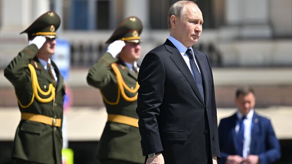 O presidente russo, Vladimir Putin, em Belarus, em 24 de maio de 2024 - Sputnik Brasil