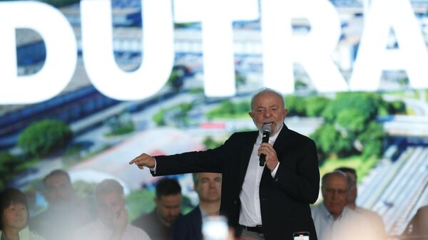 Lula participa de inauguração de obras viárias na rodovia Presidente Dutra em Guarulhos (SP). Brasil, 24 de maio de 2024 - Sputnik Brasil