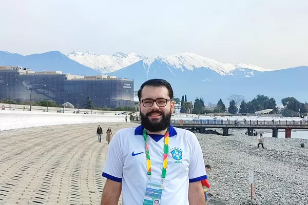 Lucas Rubio durante o Festival Mundial da Juventude em Sochi - Sputnik Brasil