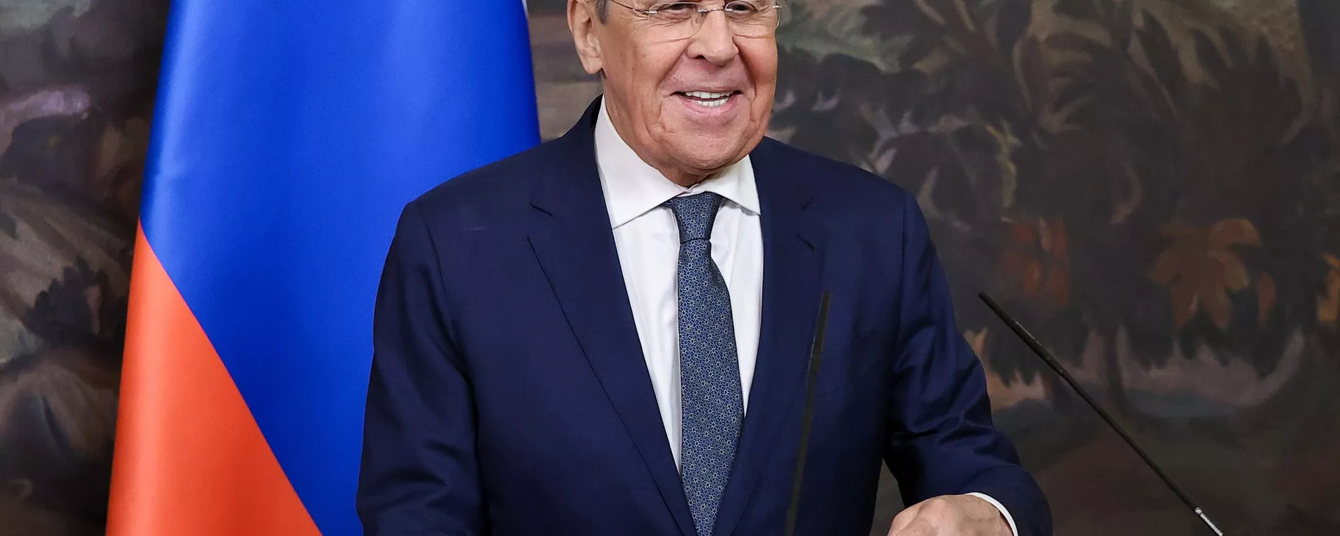 Sergei Lavrov, ministro das Relações Exteriores da Rússia, durante recepção para representantes do corpo diplomático na Casa de Recepção do Ministério das Relações Exteriores russo em Moscou, Rússia, por ocasião do Dia da África, 23 de maio de 2024 - Sputnik Brasil, 1920, 30.05.2024