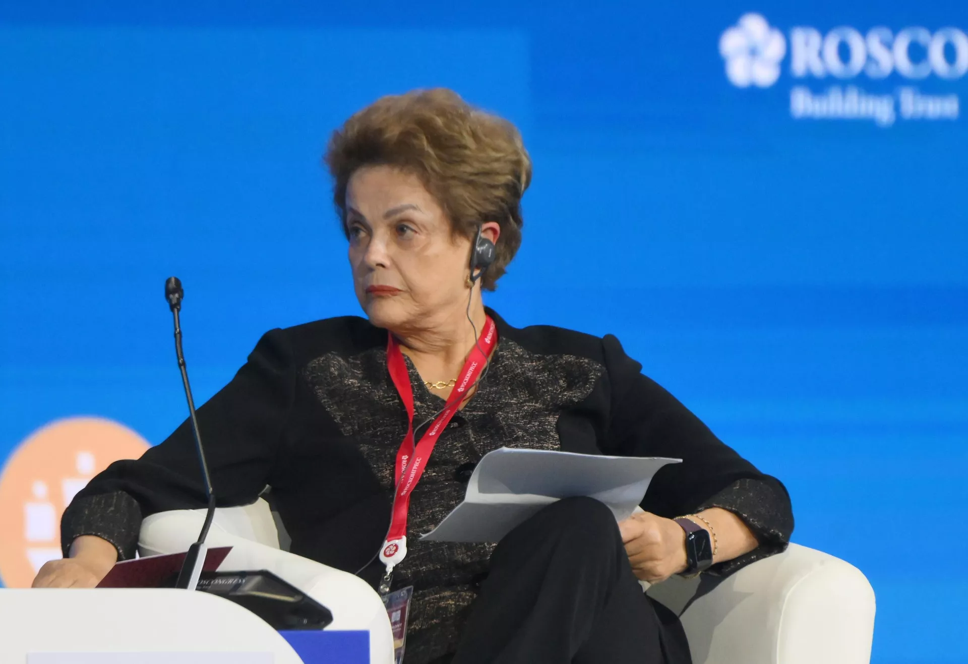 Dilma Rousseff, presidente do Novo Banco de Desenvolvimento (NBD), durante painel do Fórum Econômico Internacional de São Petersburgo (SPIEF, na sigla em inglês), em 6 de junho de 2024 - Sputnik Brasil, 1920, 27.06.2024
