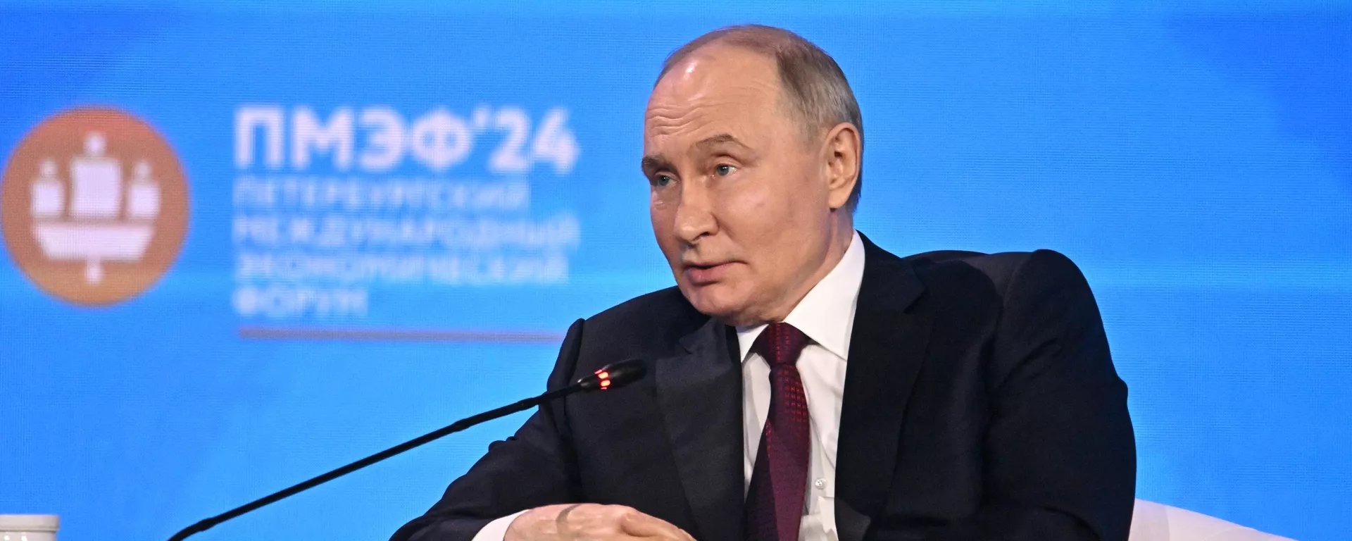 Vladimir Putin no Fórum Econômico de São Petersburgo, 7 de junho de 2024 - Sputnik Brasil, 1920, 07.06.2024
