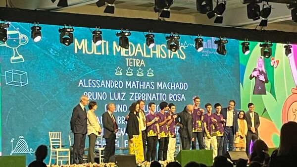 Cerimônia de premiação da Olimpíada Brasileira de Matemática das Escolas Públicas (OBMEP) no Rio de Janeiro - Sputnik Brasil
