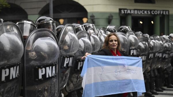 Manifestações na Argentina  - Sputnik Brasil