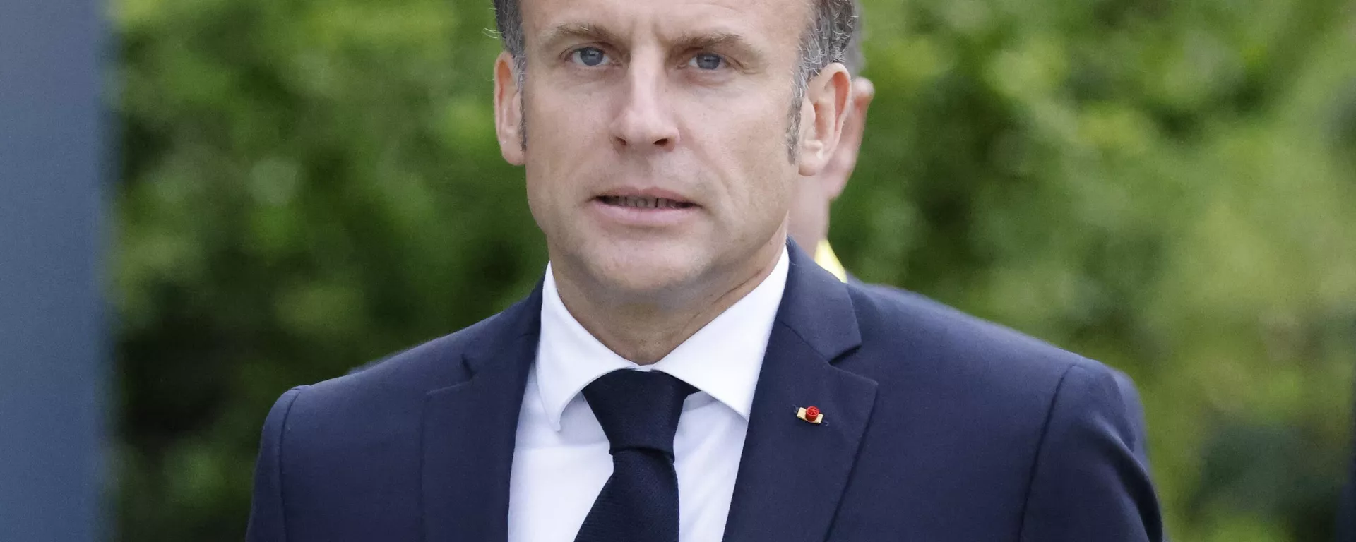 Emmanuel Macron, presidente da França, chega para Cúpula sobre a Paz na Ucrânia no luxuoso resort de Burgenstock, Suíça, 15 de junho de 2024 - Sputnik Brasil, 1920, 16.06.2024