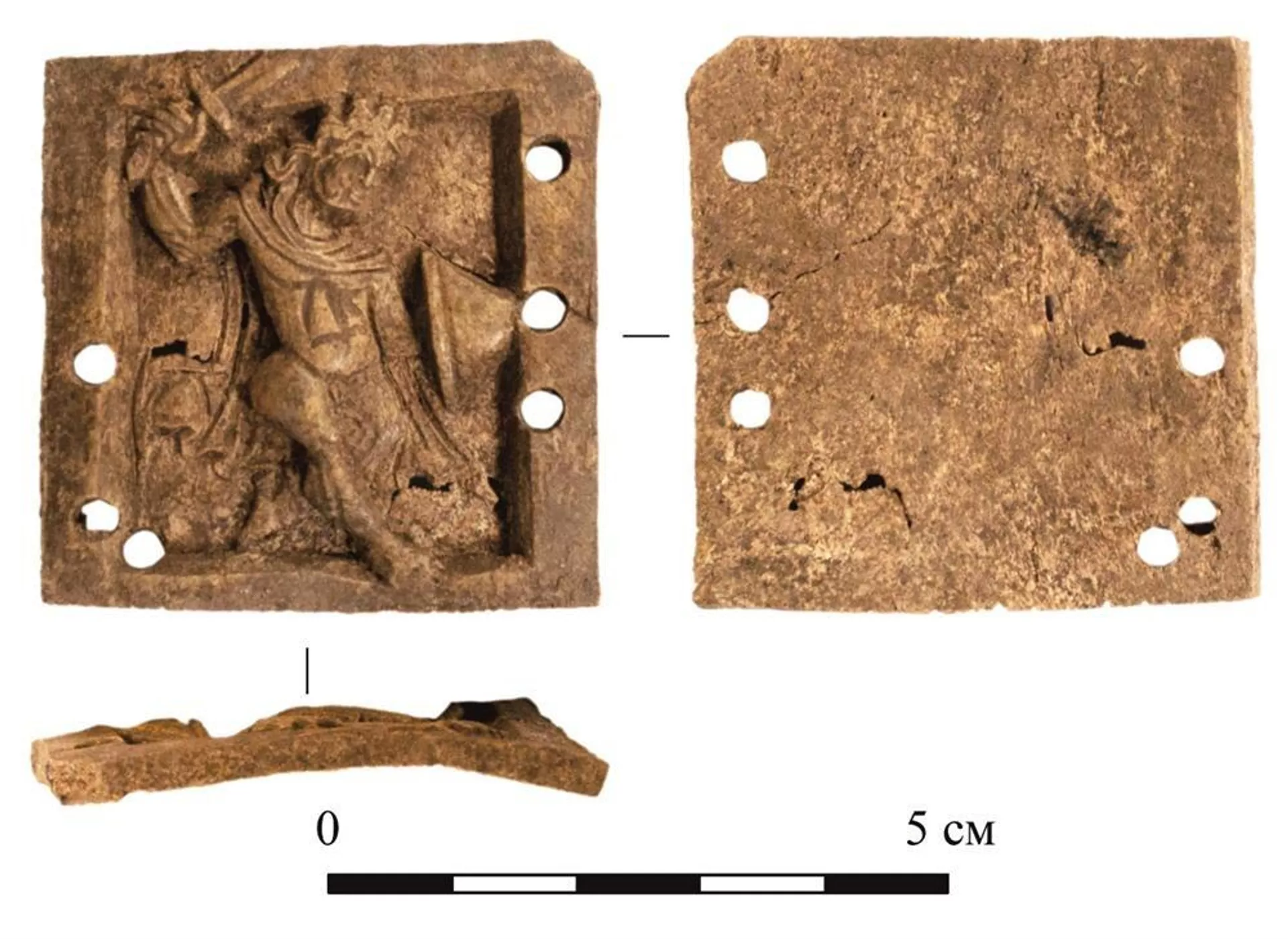 Placa de osso bizantina descoberta dentro das muralhas históricas da cidade de Suzdal, Rússia - Sputnik Brasil, 1920, 29.06.2024