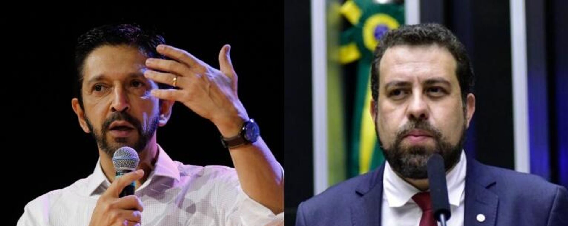 Os candidatos à prefeitura de São Paulo Ricardo Nunes (à esquerda) e Guilherme Boulos - Sputnik Brasil, 1920, 05.07.2024