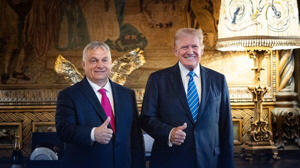 Trump e Orbán, 12 de julho de 2024 - Sputnik Brasil