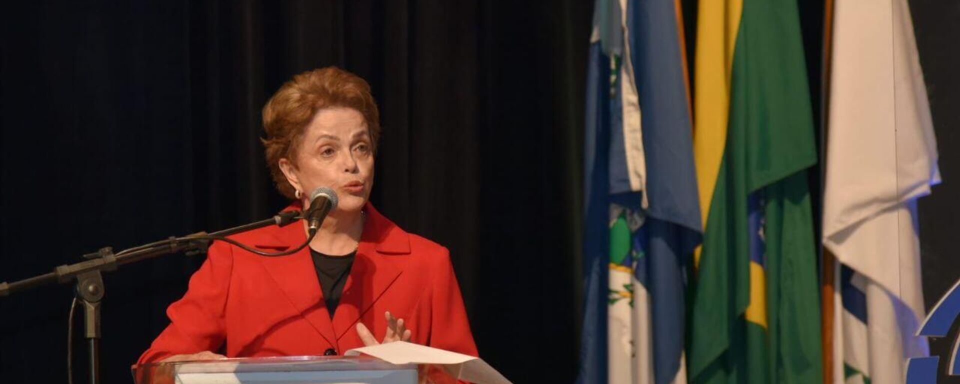 Presidente do Novo Banco de Desenvolvimento (NDB) e ex-presidente do Brasil, Dilma Rousseff discursa em evento do G20, States of the Future, em 22 de julho de 2024 - Sputnik Brasil, 1920, 30.08.2024