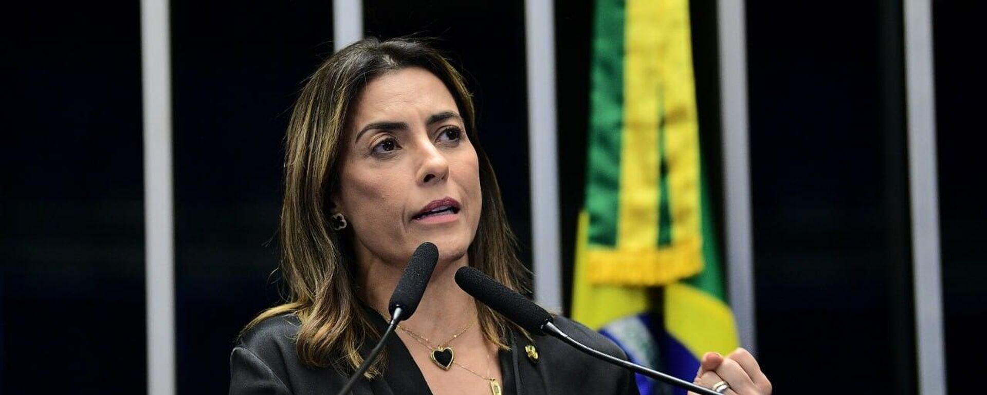 A senadora Soraya Thronicke (Podemos-MS) durante fala no Senado Federal, em Brasília (DF) - Sputnik Brasil, 1920, 22.07.2024