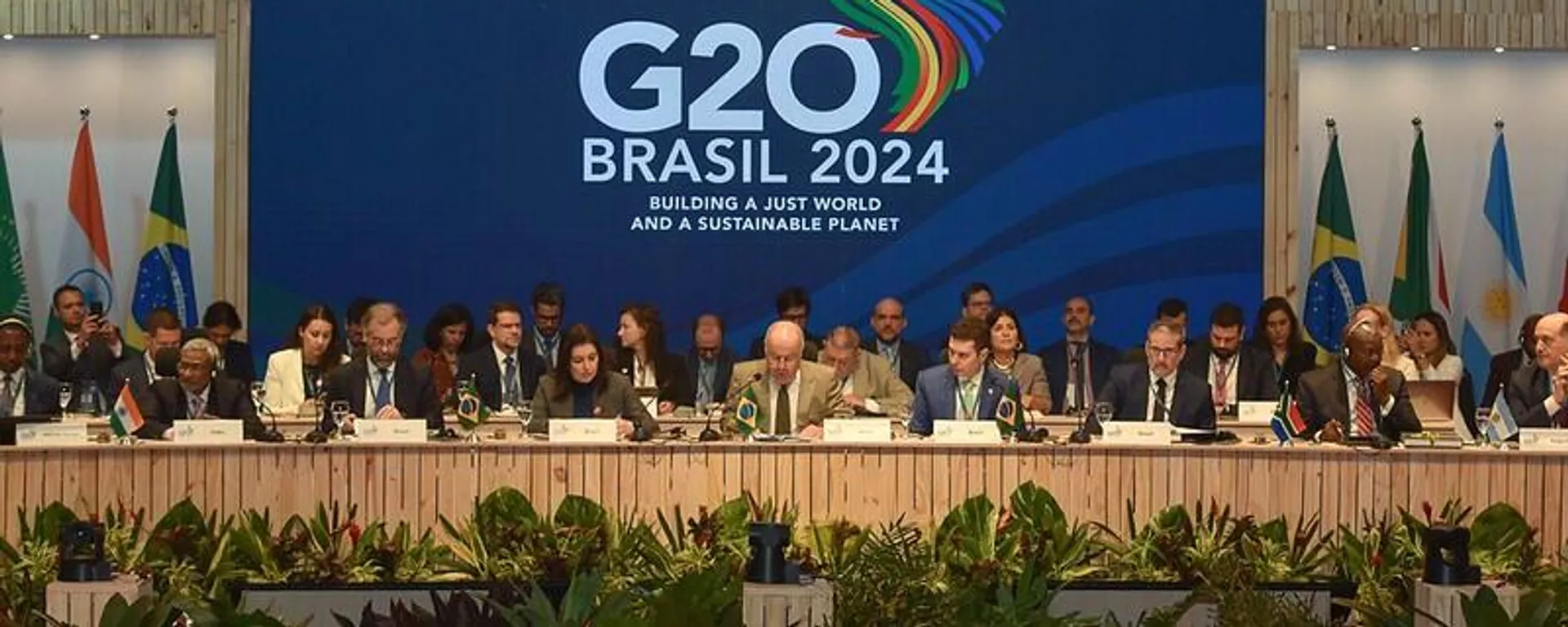 Reunião Ministerial de Desenvolvimento do G20, presidida pelo chanceler brasileiro, Mauro Vieira, no Rio de Janeiro. Brasil, 22 de julho de 2024 - Sputnik Brasil, 1920, 05.11.2024