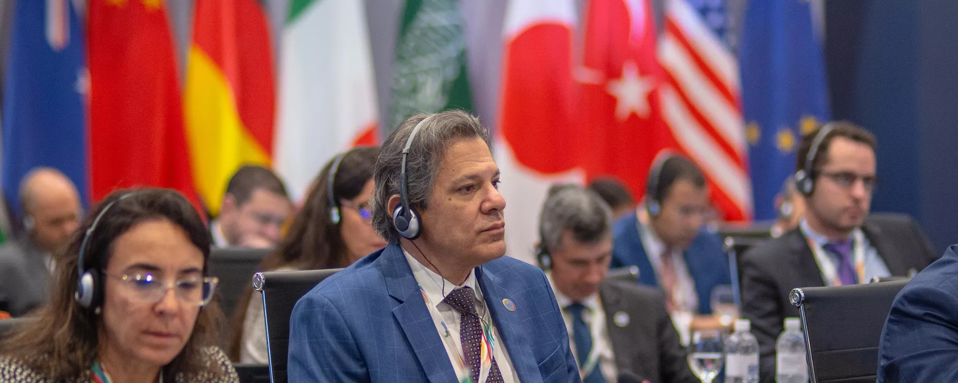 Ministro da Fazenda do Brasil, Fernando Haddad participa do primeiro dia da terceira reunião de Ministros de Finanças e Presidentes de Bancos Centrais do G20, no Rio de Janeiro - Sputnik Brasil, 1920, 25.07.2024