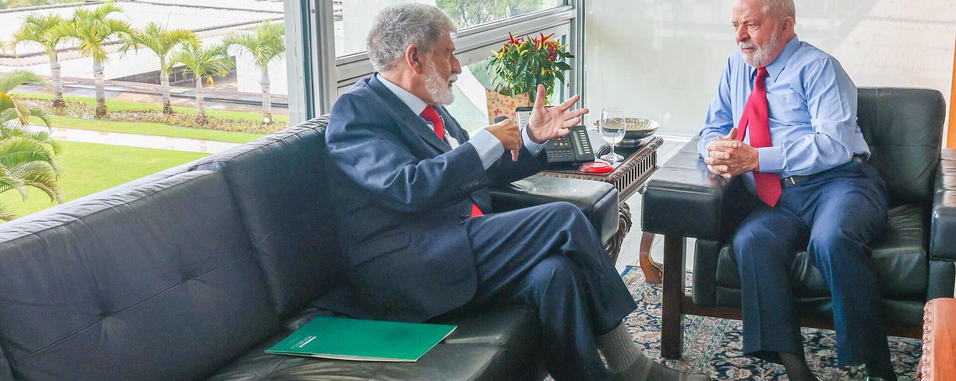 Celso Amorim e Lula em Brasília - Sputnik Brasil, 1920, 13.08.2024