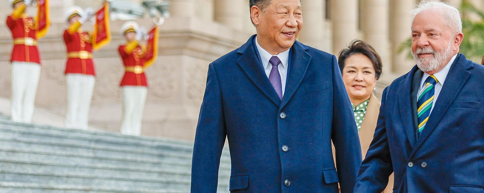 Presidente da República, Luiz Inácio Lula da Silva, e presidente da República Popular da China, Xi Jinping em Cerimônia Oficial de Recepção - Grande Palácio do Povo - Pequim  - Sputnik Brasil, 1920, 15.08.2024