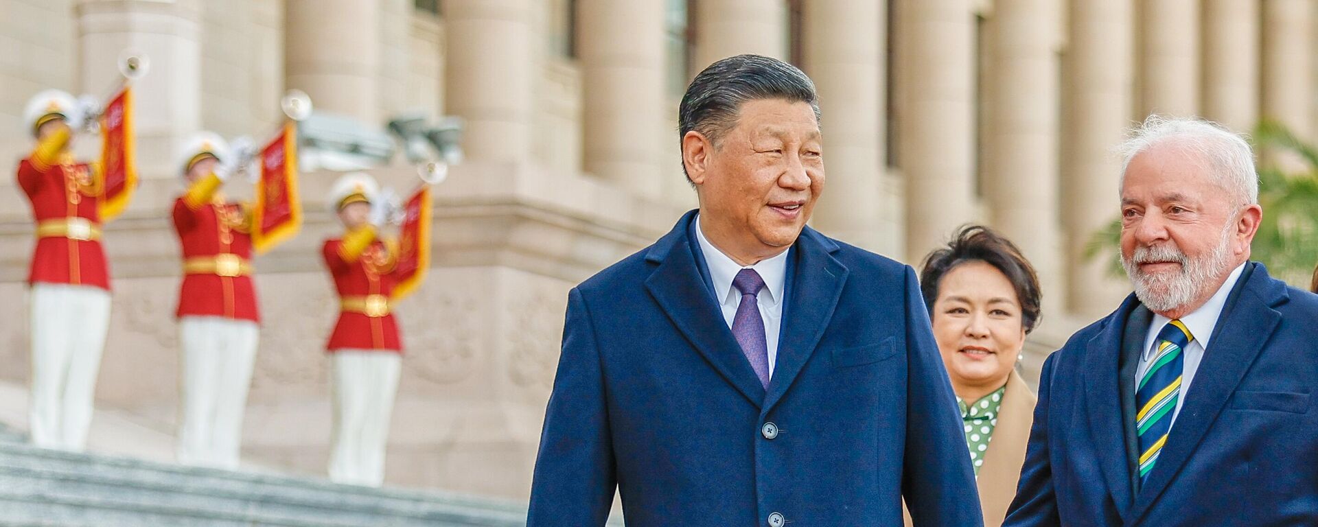 Presidente da República, Luiz Inácio Lula da Silva, e presidente da República Popular da China, Xi Jinping em Cerimônia Oficial de Recepção - Grande Palácio do Povo - Pequim  - Sputnik Brasil, 1920, 15.08.2024