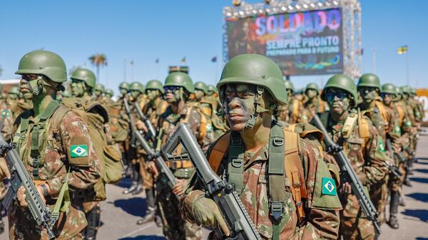 Cerimônia do Dia do Soldado, no Quartel-General do Exército, em Brasília, 22 de agosto de 2024 - Sputnik Brasil