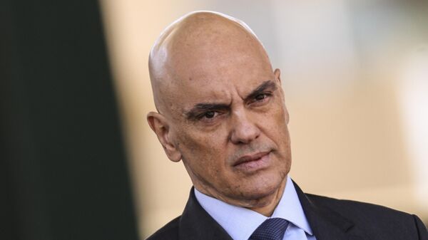 Alexandre de Moraes, ministro do Supremo Tribunal Federal (STF), durante a solenidade comemorativa ao Dia do Soldado, no Quartel-General do Exército, em Brasília (DF), em 22 de agosto de 2024 - Sputnik Brasil