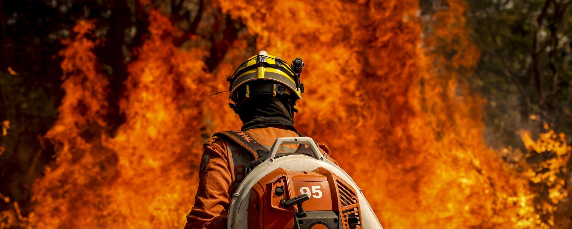 Brigadistas do Instituto Brasília Ambiental e Bombeiros do Distrito Federal combatem incêndio em área de cerrado próxima ao aeroporto de Brasília, em 24 de agosto de 2024 - Sputnik Brasil, 1920, 01.09.2024