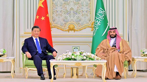 Xi Jinping e Mohammed bin Salman em 9 de dezembro de 2022 - Sputnik Brasil