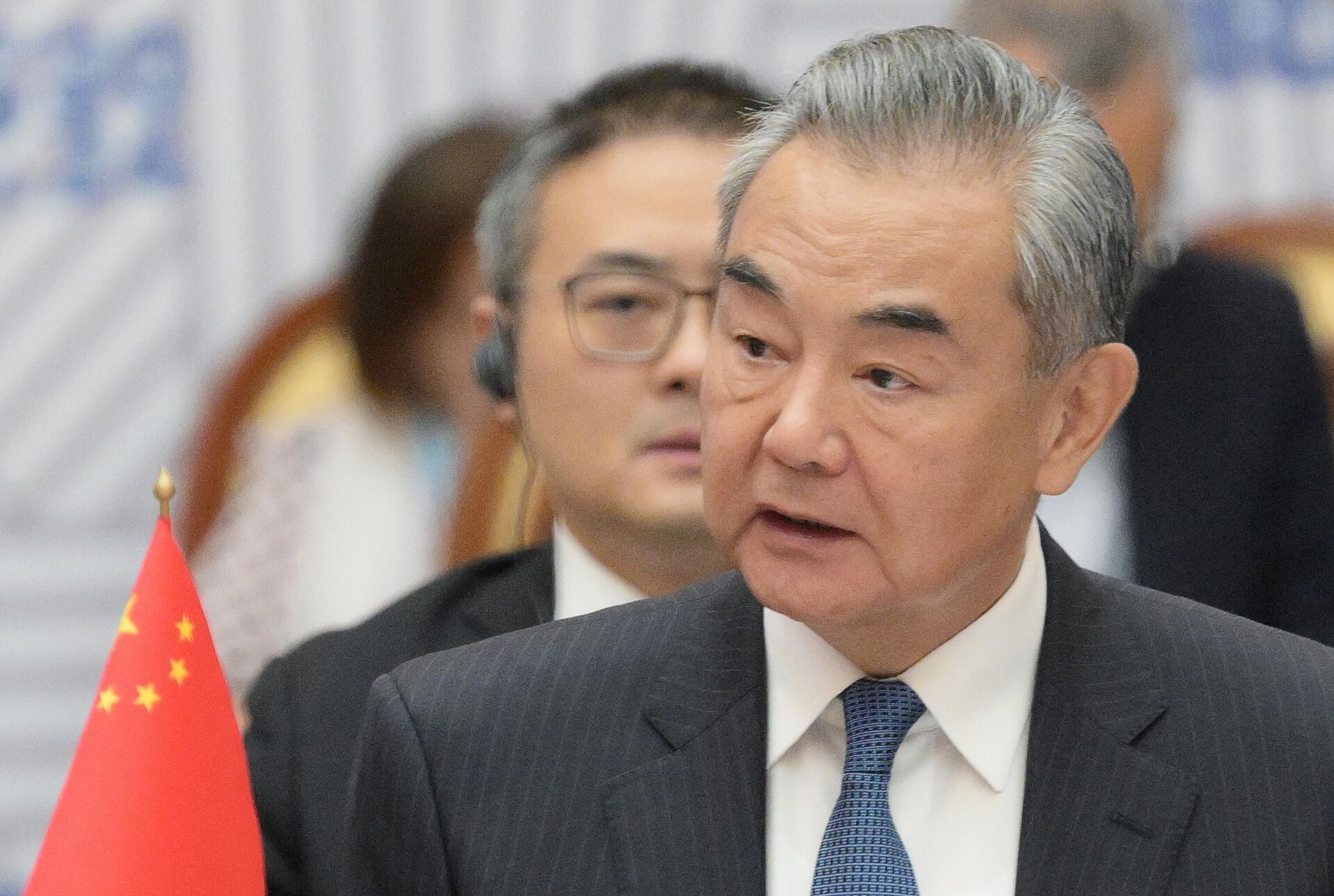 Ministro das Relações Exteriores chinês Wang Yi na 14ª Reunião dos Altos Representantes do BRICS e BRICS+ sobre Assuntos de Segurança. - Sputnik Brasil, 1920, 11.09.2024