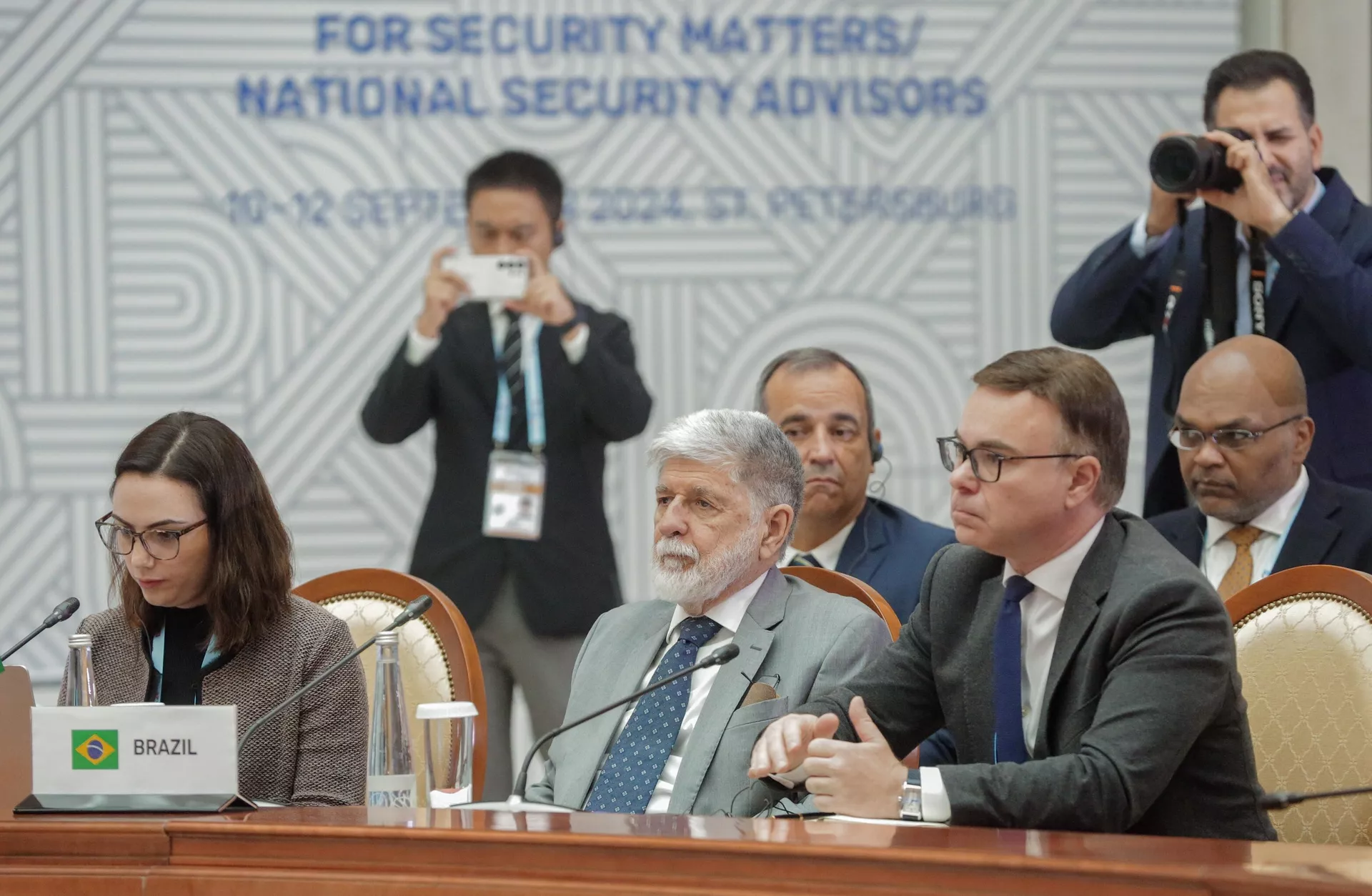 Celso Amorim na 14ª Reunião dos Altos Representantes do BRICS e BRICS+ sobre Assuntos de Segurança. - Sputnik Brasil, 1920, 12.09.2024