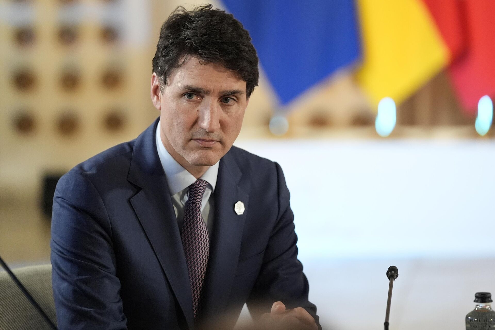 O primeiro-ministro do Canadá, Justin Trudeau, participa do evento Parceria para infraestrutura global e investimento na cúpula do G7, 13 de junho de 2024 - Sputnik Brasil, 1920, 27.12.2024