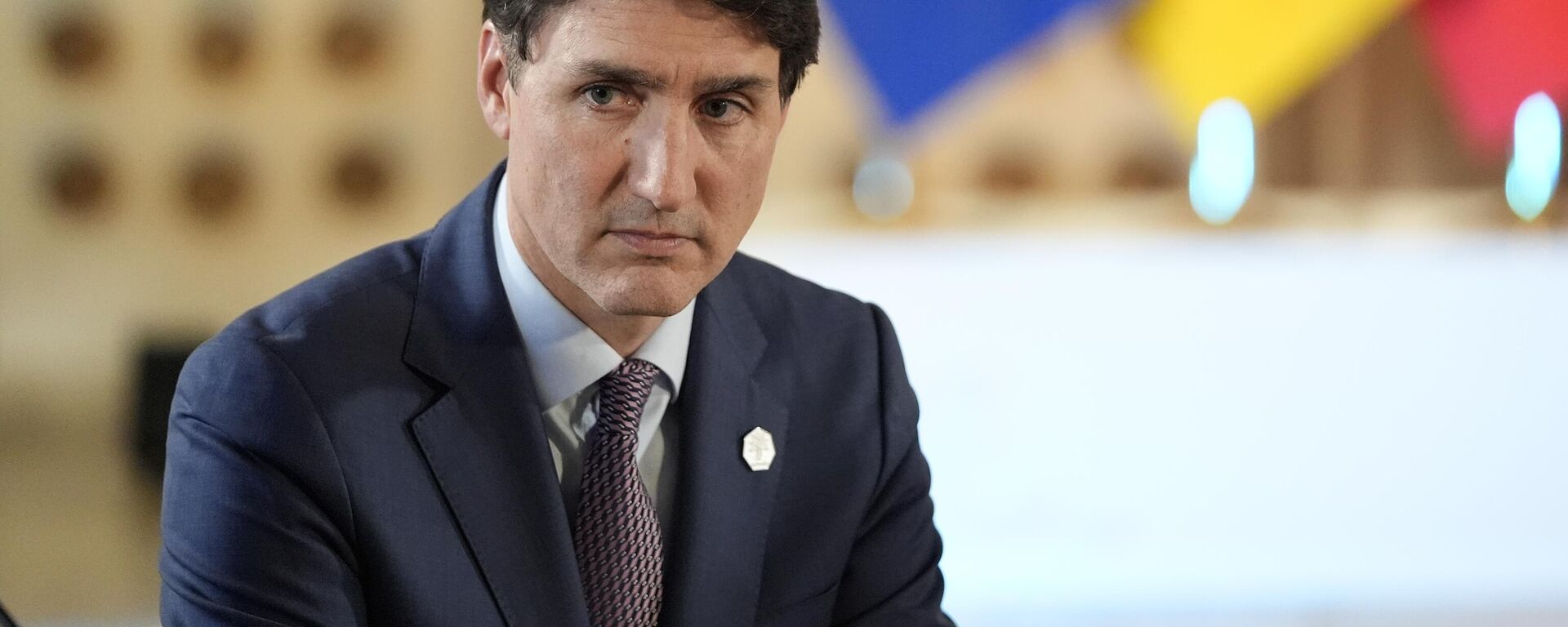 O primeiro-ministro do Canadá, Justin Trudeau, participa do evento Parceria para Infraestrutura Global e Investimento na cúpula do G7, em 13 de junho de 2024 - Sputnik Brasil, 1920, 13.09.2024