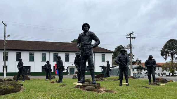 Museu do Expedicionário durante evento que homenageou os 80 anos da participação da FEB na Segunda Guerra Mundial. Curitiba, 16 de setembro de 2024 - Sputnik Brasil