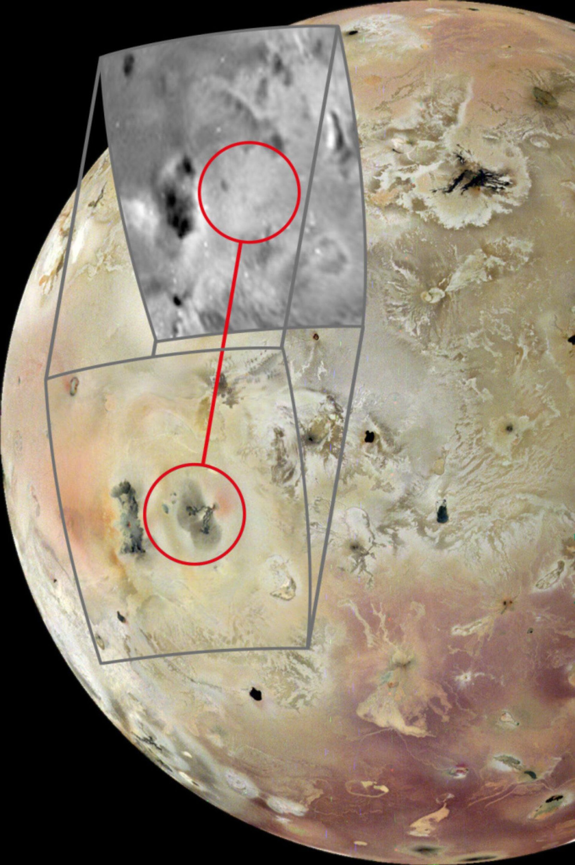 Comparação dos dados obtidos pela sonda Juno em Io em fevereiro de 2024 com imagens da mesma área obtidas pela nave espacial Galileo em novembro de 1997            - Sputnik Brasil, 1920, 17.09.2024