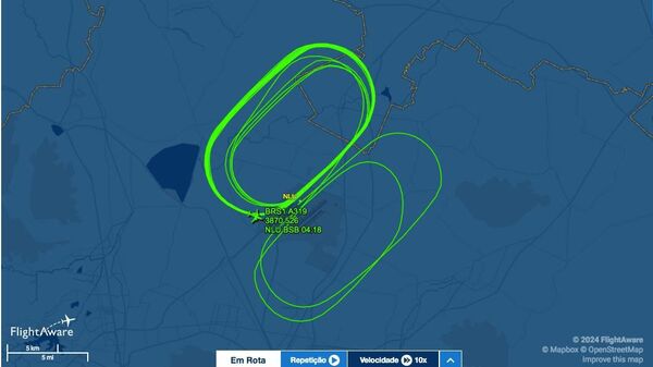 Portal Flightaware mostra avião do presidente Lula rodando em círculos - Sputnik Brasil