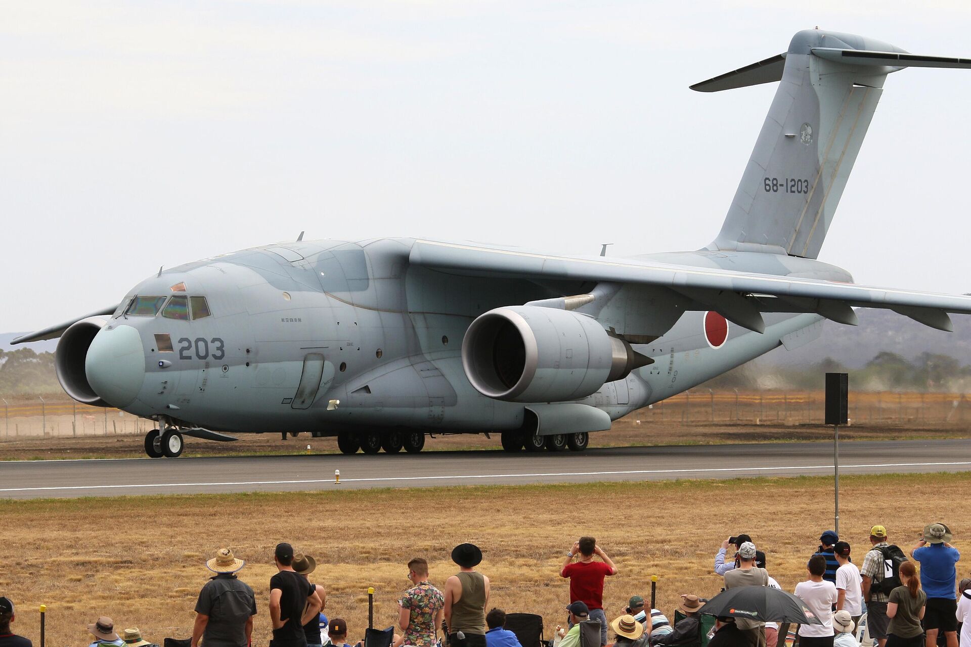 A aeronave Kawasaki C-2, da força aérea do Japão, durante exibição no show aéreo Australian International Airshow, em 2 de março de 2019 - Sputnik Brasil, 1920, 03.10.2024