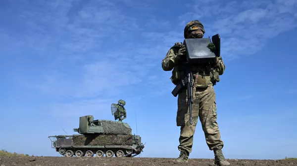 Зенитный ракетный комплекс Тор Центрального военного округа на боевом дежурстве на Авдеевском направлении СВО - Sputnik Brasil