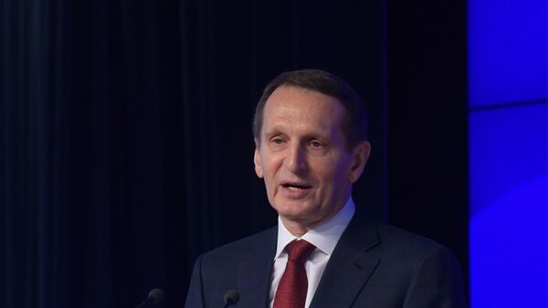 O chefe do Serviço de Inteligência Externa (SVR, na sigla em russo) da Rússia, Sergei Naryshkin - Sputnik Brasil