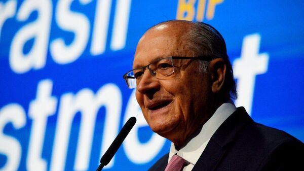 O vice-presidente do Brasil e ministro do Desenvolvimento, Indústria, Comércio e Serviços, Geraldo Alckmin, durante o 7º Fórum Brasil de Investimentos, em São Paulo (SP), em 28 de outubro de 2024 - Sputnik Brasil