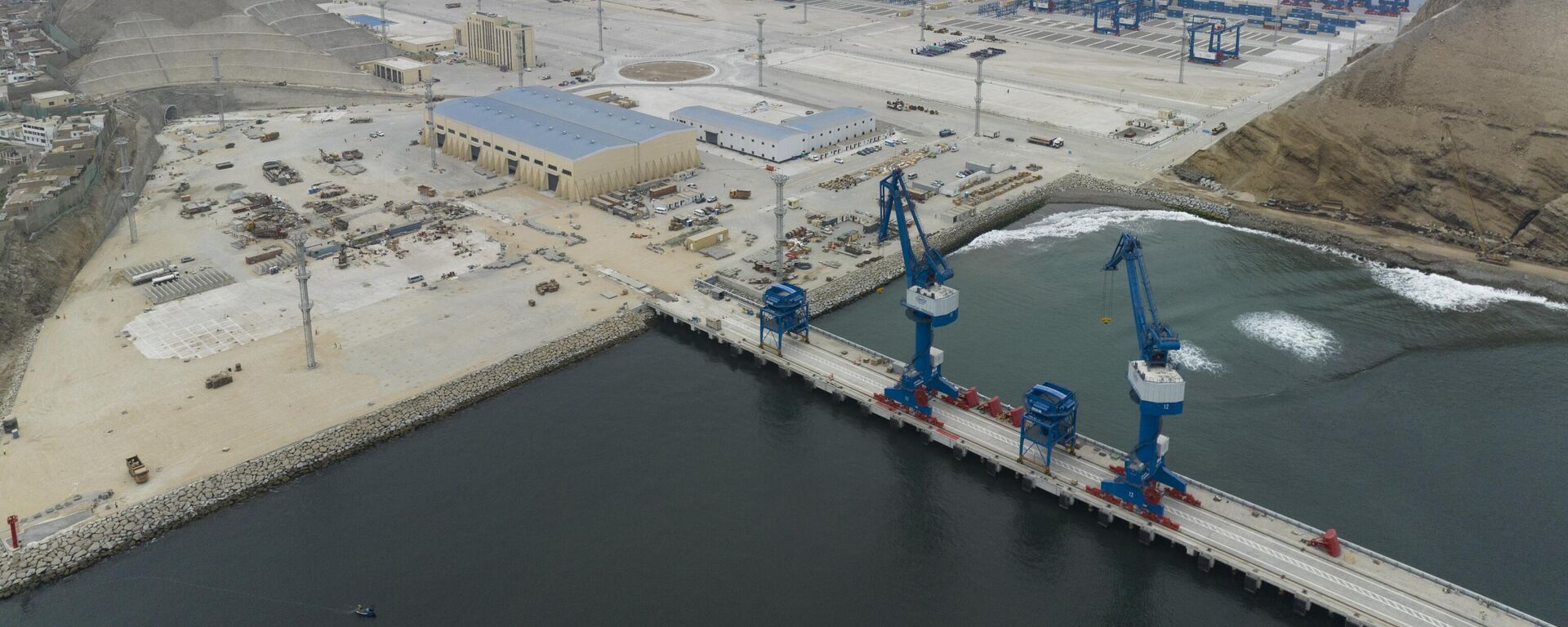 Vista geral do porto de Chancay, que após a inauguração se tornará o maior da América Latina. Peru, 29 de outubro de 2024 - Sputnik Brasil, 1920, 08.11.2024