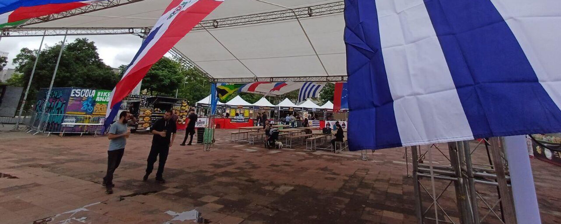 O festival Comidas de Mi Tierra América Latina & Caribe, realizado no Largo da Batata, em São Paulo. Brasil, 9 de novembro de 2024 - Sputnik Brasil, 1920, 09.11.2024