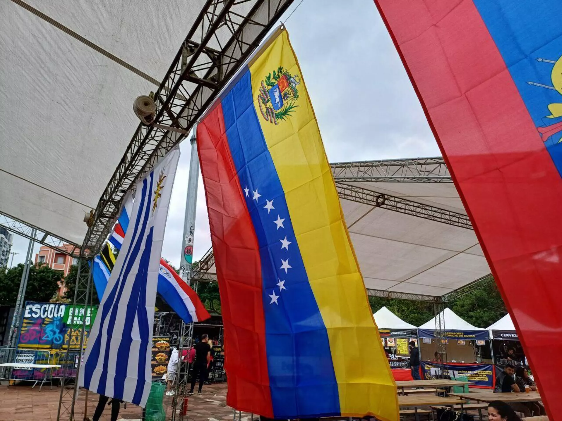 O festival Comidas de Mi Tierra América Latina & Caribe reúne a cultura de 15 países da América Latina e Caribe em São Paulo. Brasil, 9 de novembro de 2024 - Sputnik Brasil, 1920, 09.11.2024