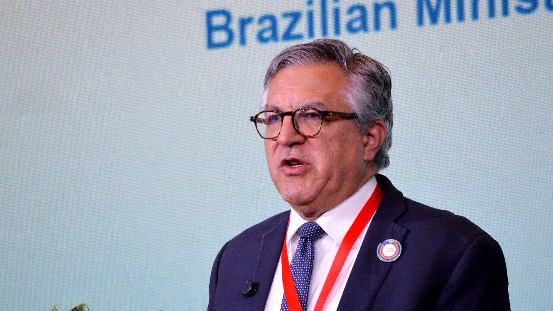 Alexandre Padilha, ministro-chefe da Secretaria de Relações Institucionais da Presidência da República, durante a  1ª Cúpula de Mídia e Think Tanks do Sul Global - Sputnik Brasil, 1920, 11.11.2024