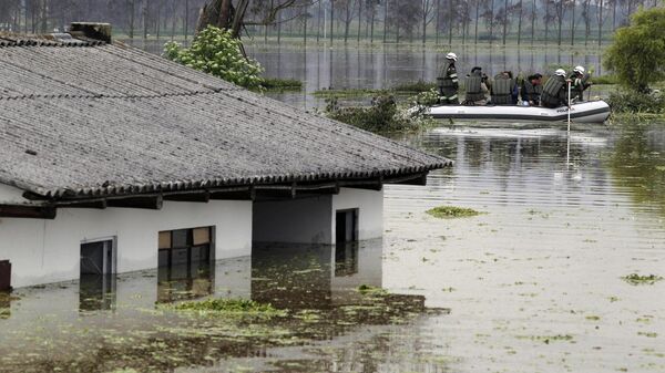 Inundação na Colômbia - Sputnik Brasil