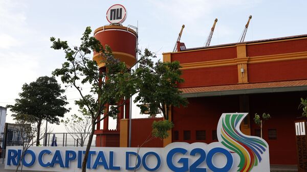 Preparativos para os encontros do G20 Social e o Festival Aliança Global Contra a Fome e a Pobreza, na Praça Mauá e armazéns do Boulevard Olímpico, na Zona Portuária. Novembro de 2024. - Sputnik Brasil